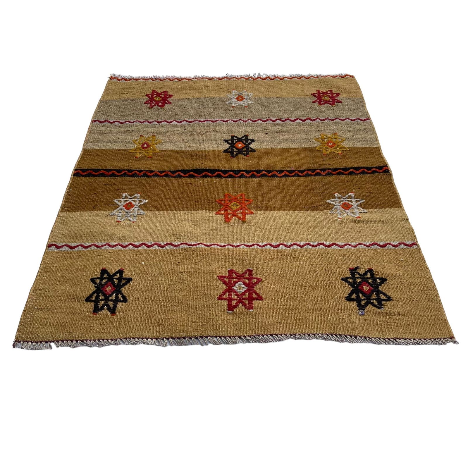 Traditional Turkish Mini Kilim Rug ,Vintage Anatolian Turkish Kelim 102 X 82 Cm photo 348.0