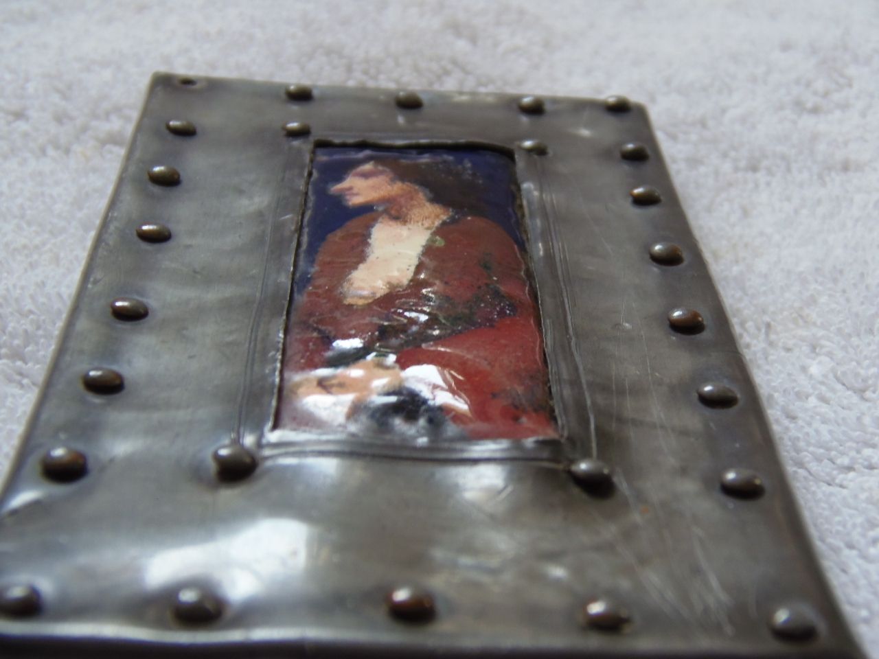 Arts And Crafts Enamel Plaque . photo buy