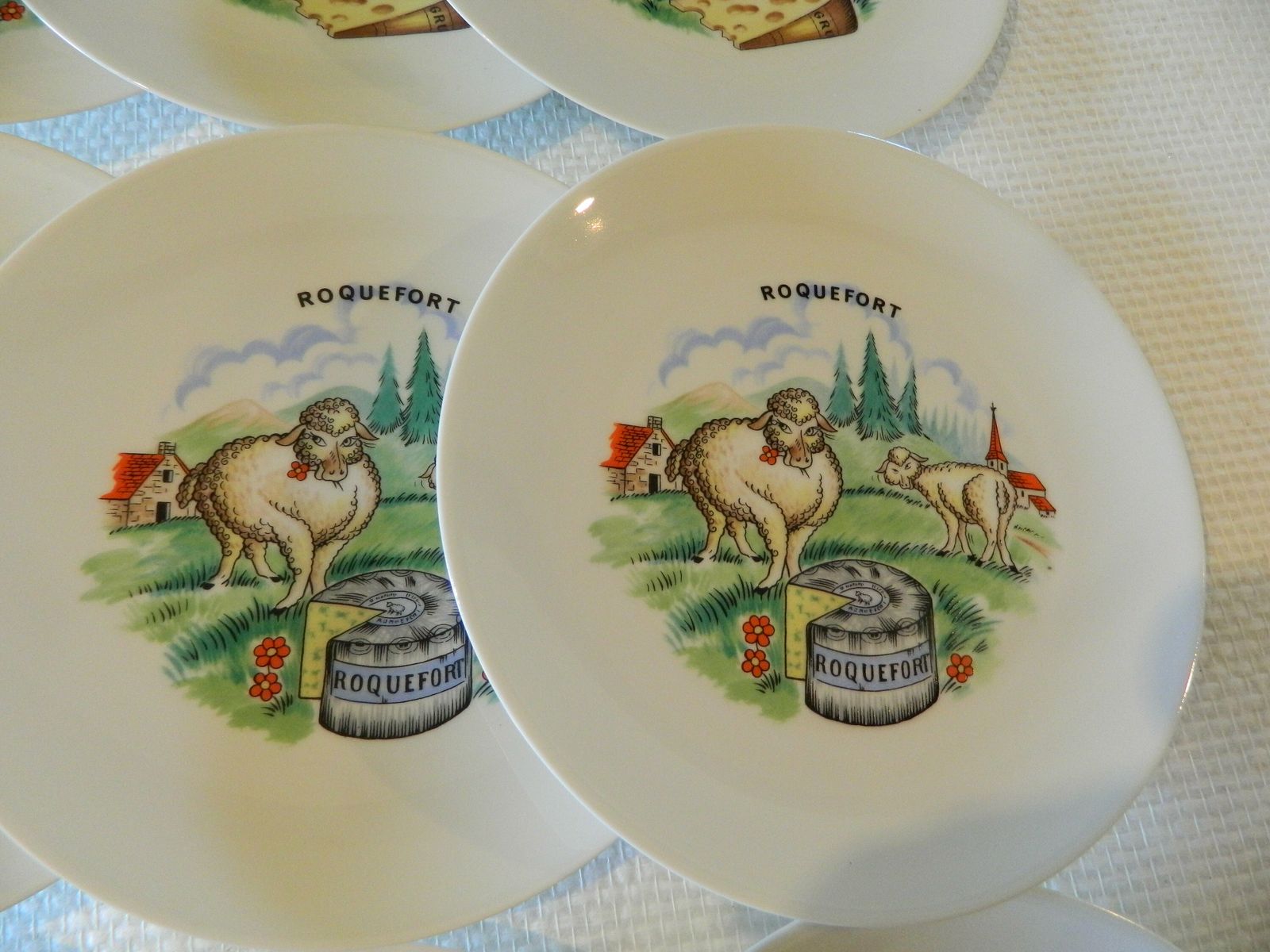 Cheese Plates, Set Of Plates, Cheese Gift, Cheese Lover, Cheese Lovers Gift, French Plates, French Cheese, Kitchen Plates, Ceramic Plates photo 96.0