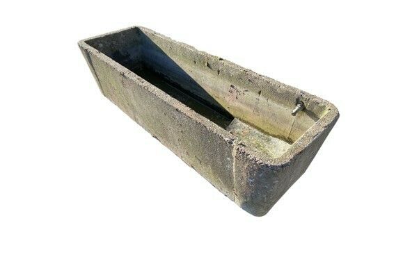 Large 1970s Concrete Garden Planter Water Trough photo furniture