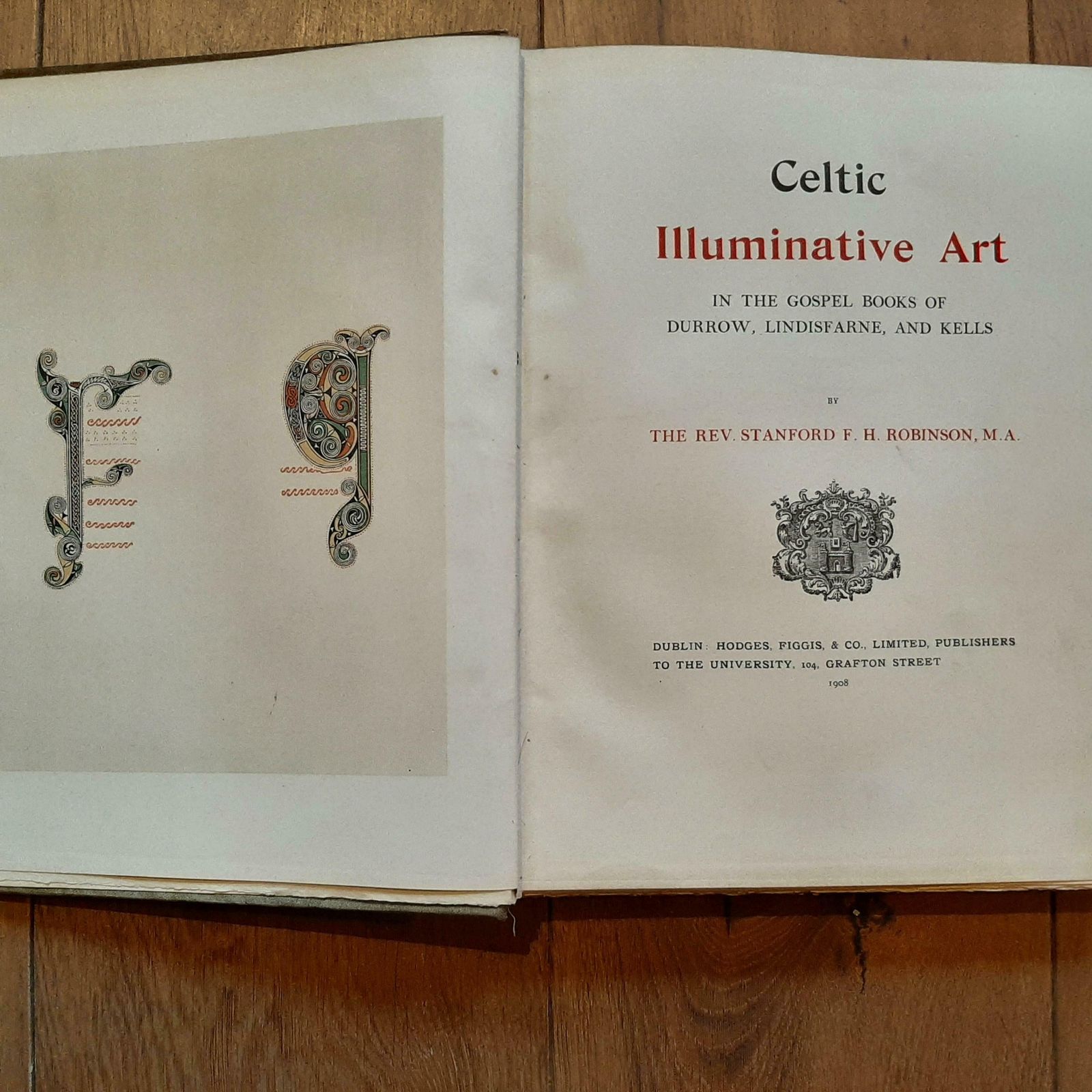 Celtic Illuminative Art By Rev. Stanford F.H. Robinson, '1908' photo furniture