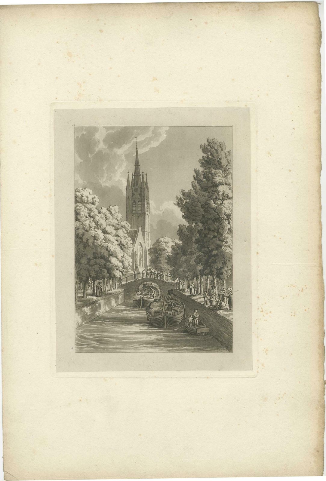 Set Of 3 Antique Prints Of Flanders And Holland 'Circa 1820' photo for sale