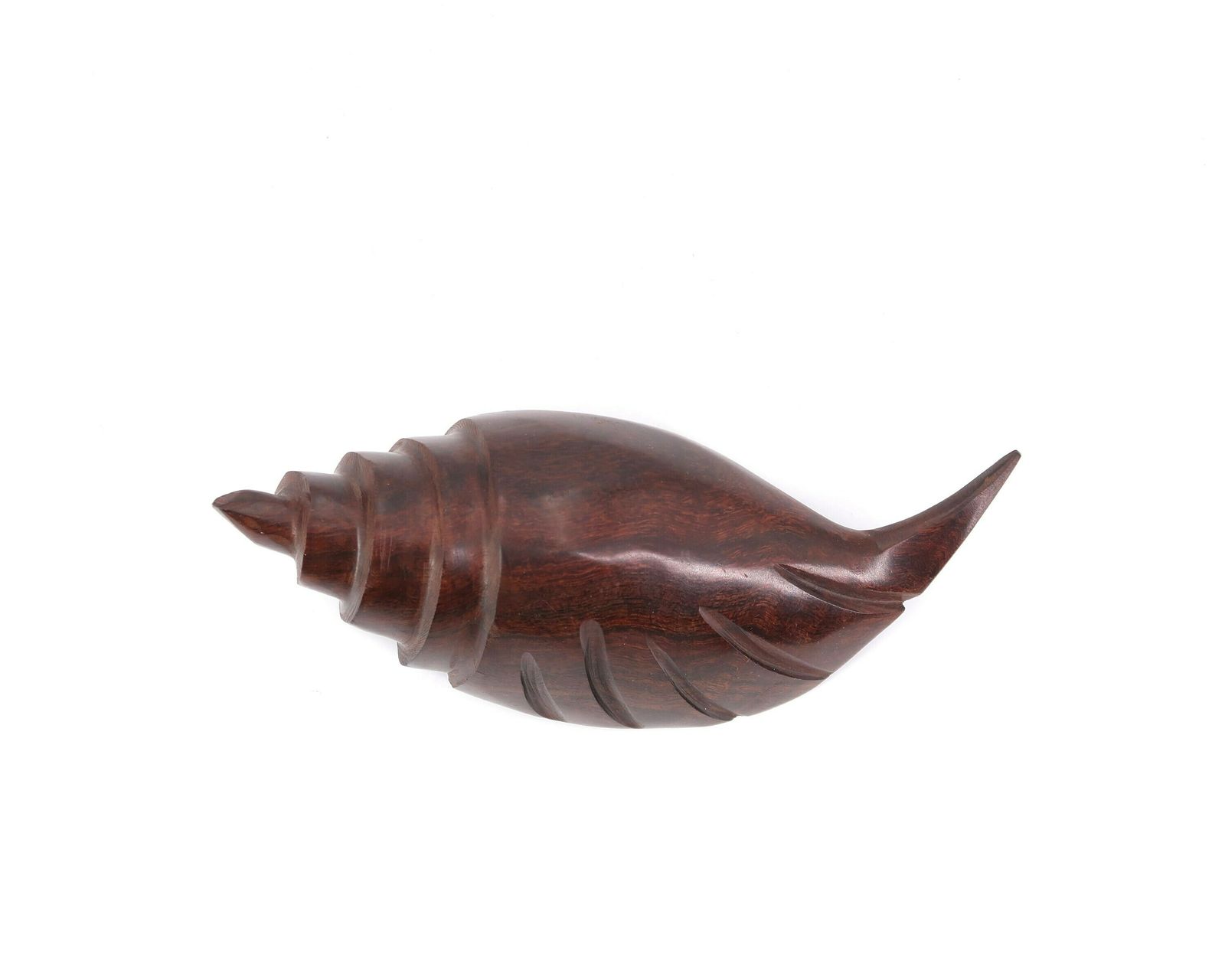 Wooden Seashell Sculpture, Exotic Wood, 1970s / Paperweight, Vintage, Boho Chic Bohemian Folk, Conch, Cabinet Of Curiosities photo 245.0