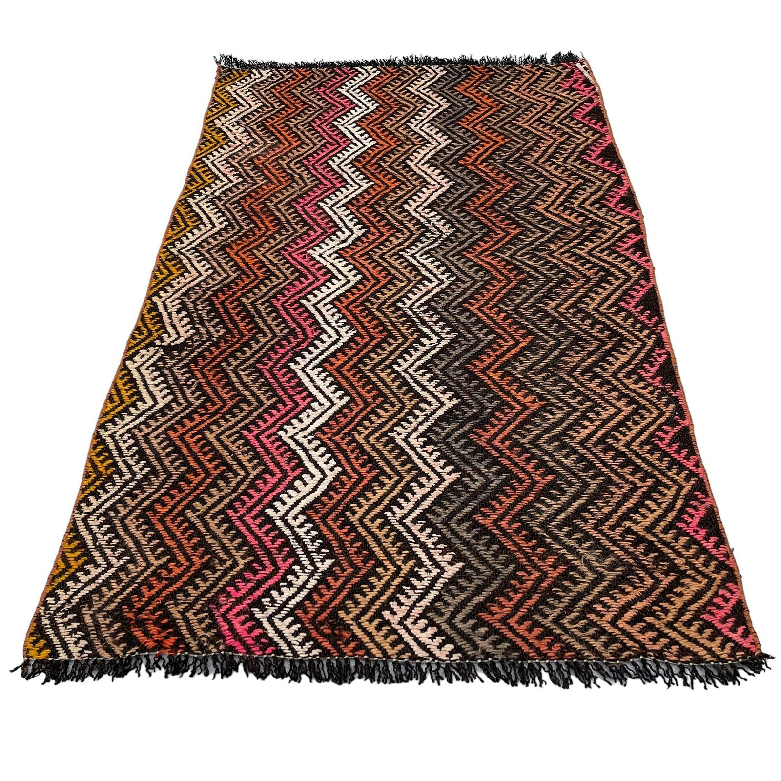 photo for sale Traditional Turkish Mini Kilim Rug ,Vintage Anatolian Turkish Kelim
