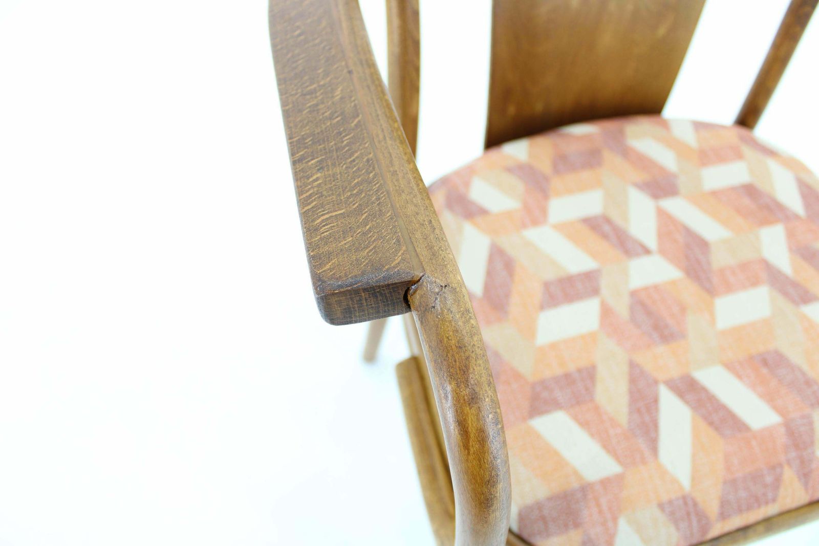 photo vinterior 1960s Desk Or Side Bentwood Chair By Ton, Czechoslovakia