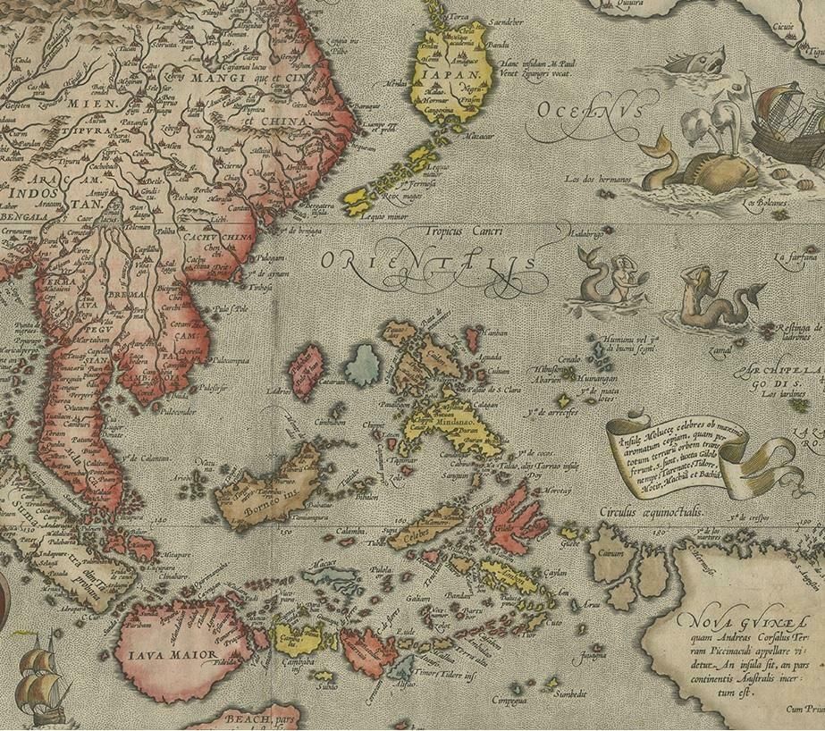 Antique Map Of Southeast Asia By Ortelius '1587' photo Art