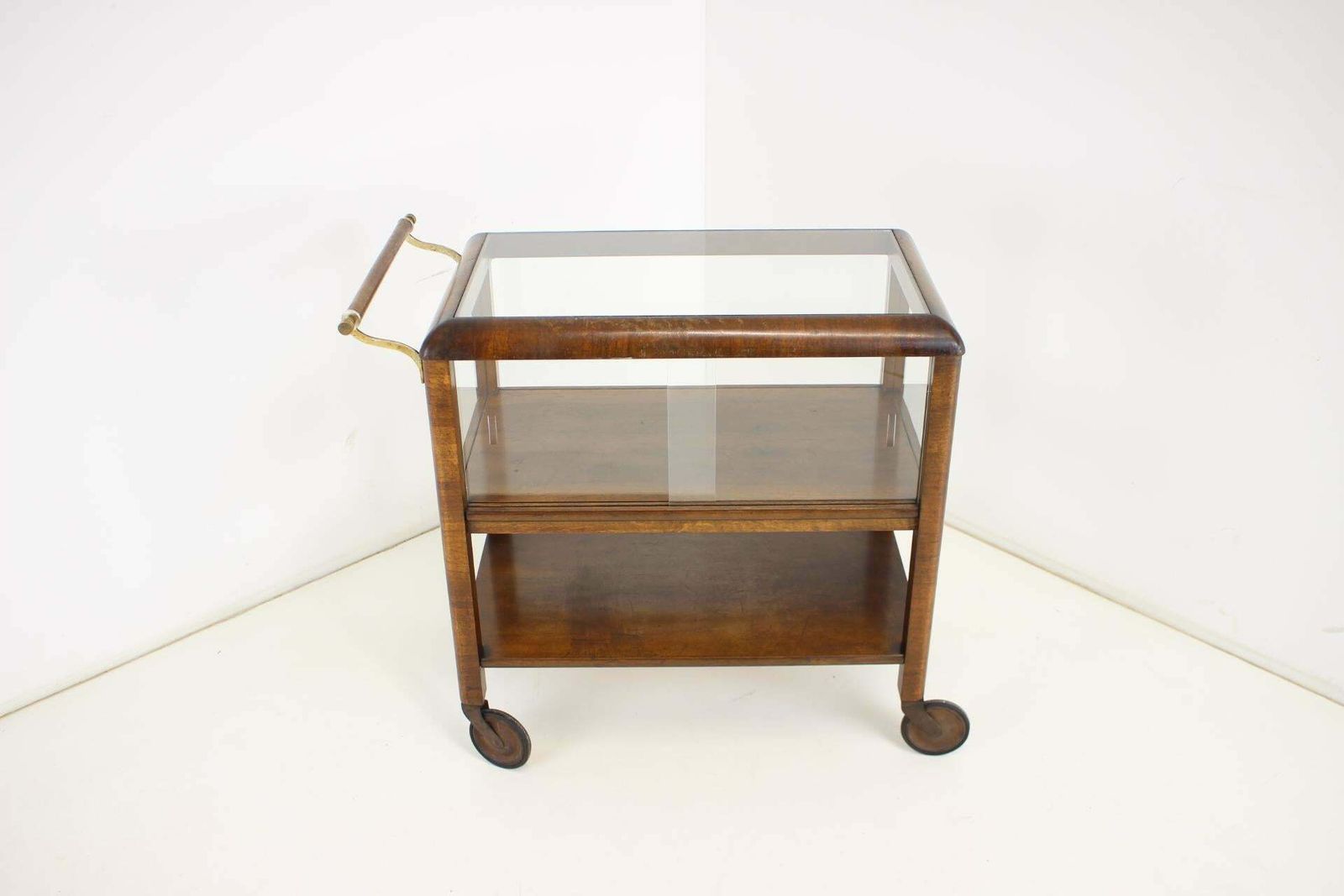 1930s Art Deco Serving Bar/Cart, Czechoslovakia photo furniture