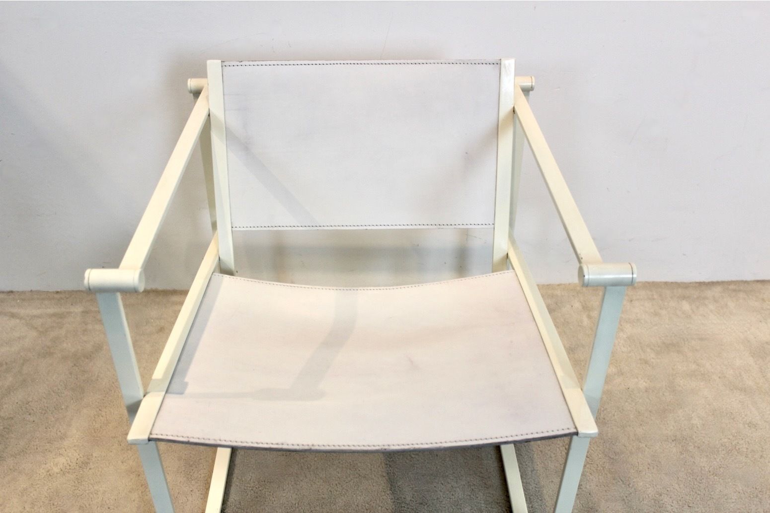 photo for sale Fm62 Cubic Leather Lounge Chair By Radboud Van Beekum For Pastoe