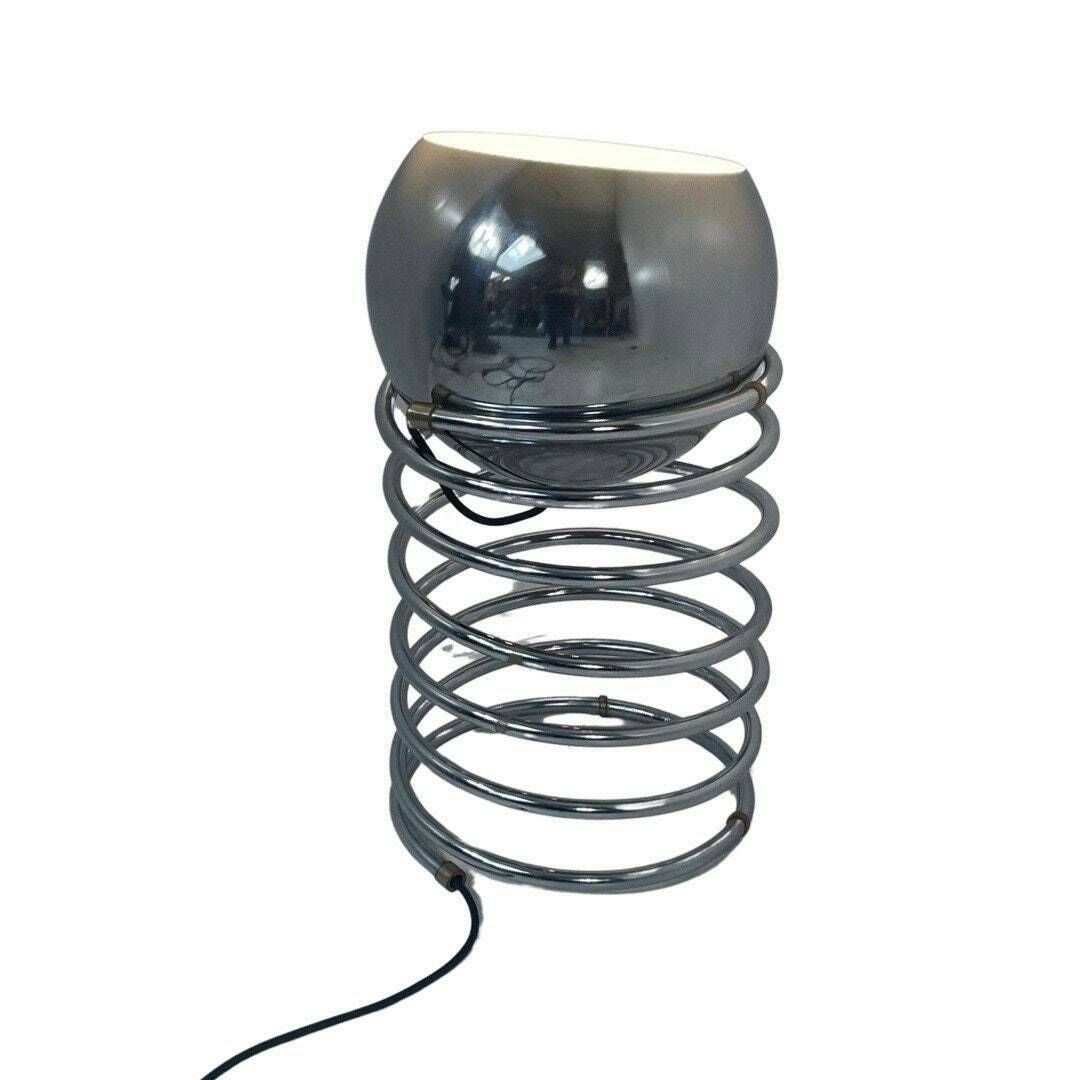 Gepo   Space Age Design / Mcm Floor Lamp   Globe Mounted On A Spiral Base   Full Chrome photo furniture