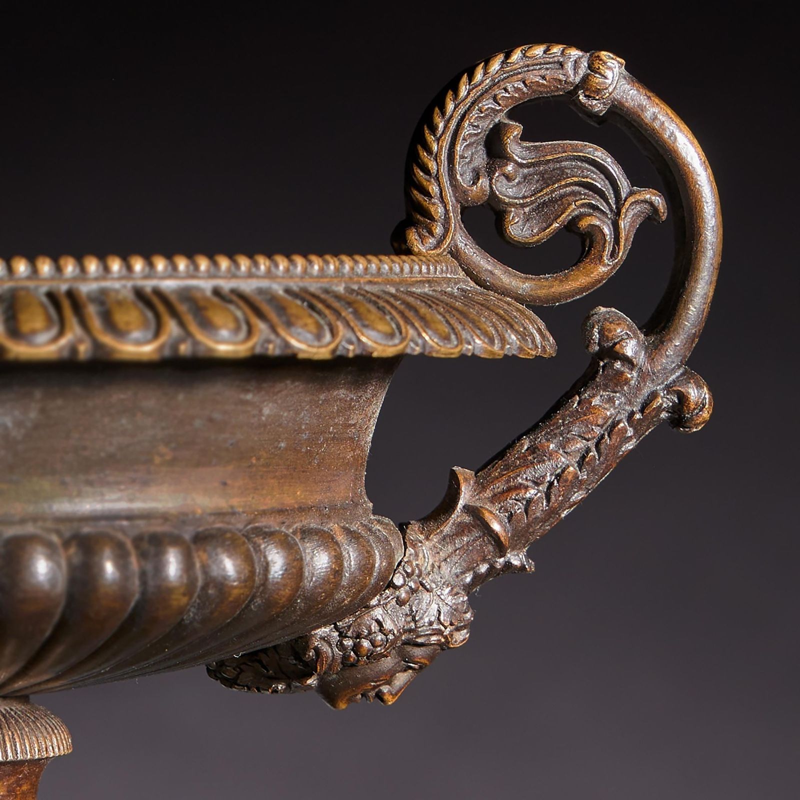photo furniture A Pair Of Early 19th Century French Bronze And Marble Tazzas Of Particularly High Quality And Large Size