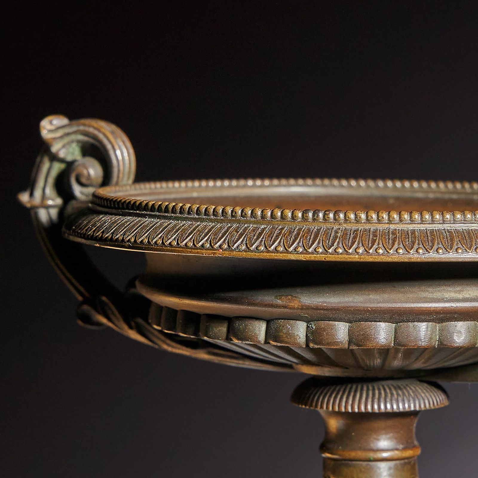 A Fine Pair Of Early 19th Century French Grand Tour Bronze And Siena Marble Tazzas Of Interesting Design photo 2250.0