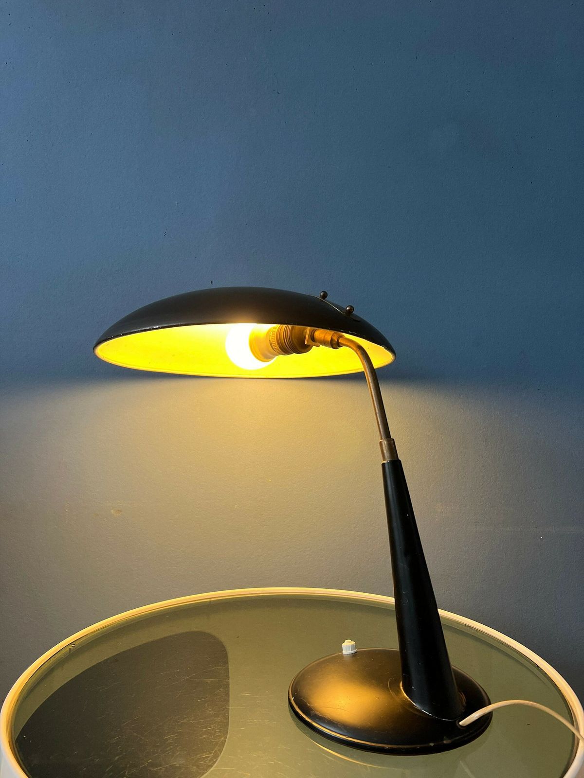 Black Vintage Christian Dell Desk Lamp For Kaiser Leuchten photo Lighting