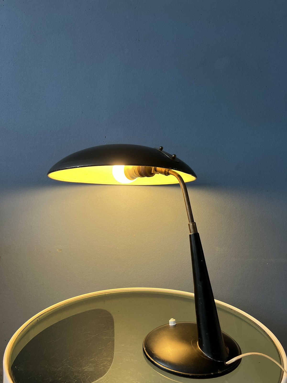 Black Vintage Christian Dell Desk Lamp For Kaiser Leuchten photo 352.0
