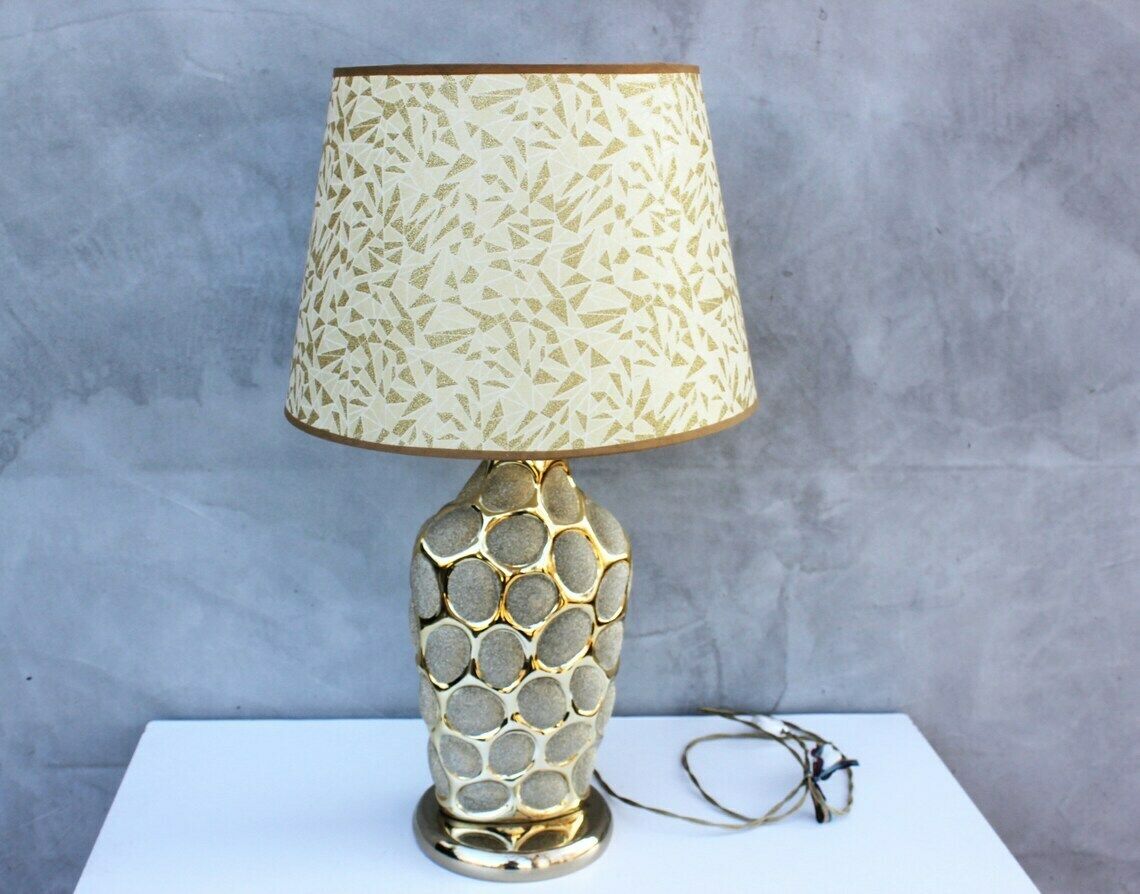 Table Lamp In Hollywood Regency Style  Large Single Accent Light  Living Room Lighting photo furniture