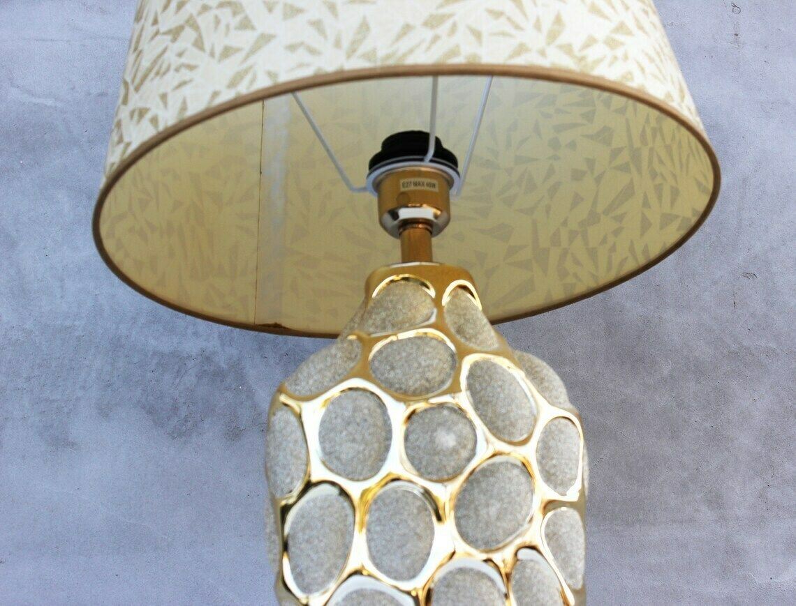 Table Lamp In Hollywood Regency Style  Large Single Accent Light  Living Room Lighting photo buy