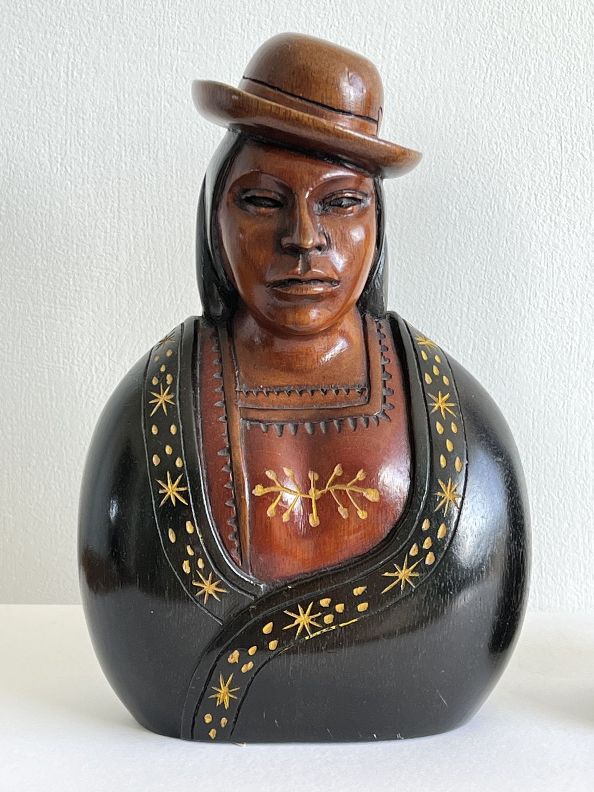 South American Sculptured Wooden Figures By Juan Carlos Ramírez photo vintage