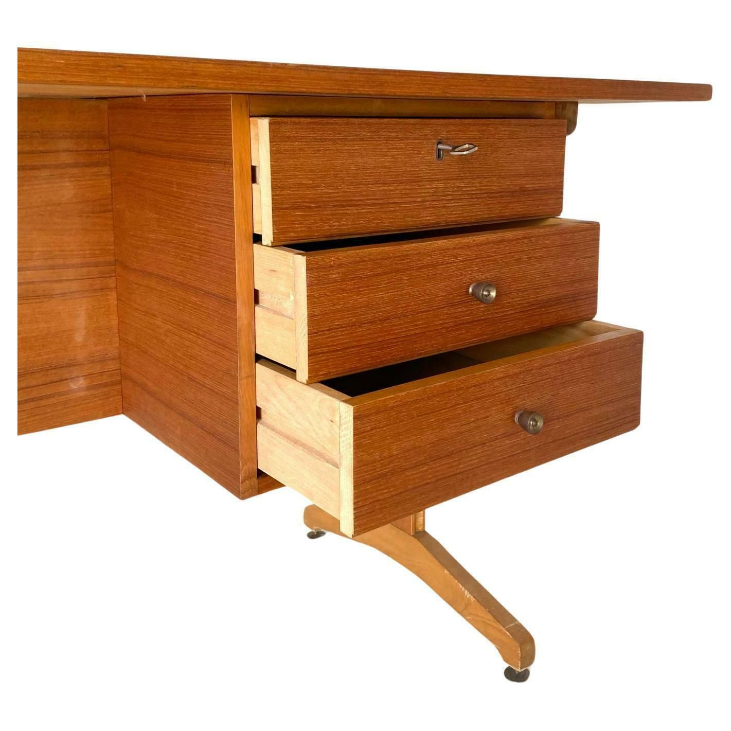 1960s Vintage Teak Desk In The Style Of Gianfranco Frattini photo buy