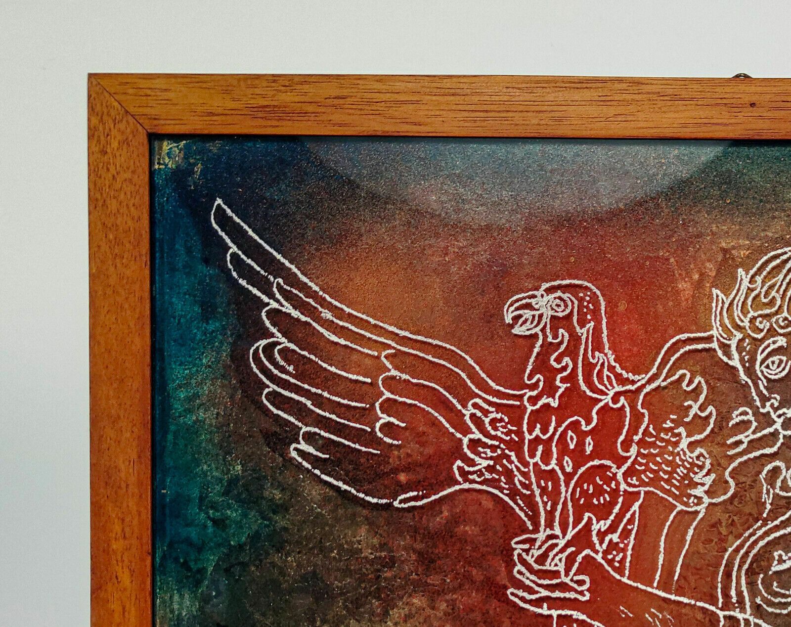 Seguso Vincenzo Eulisse 1980s Signed Unique Murano Engraved Glass Wall Sculpture photo 600.0