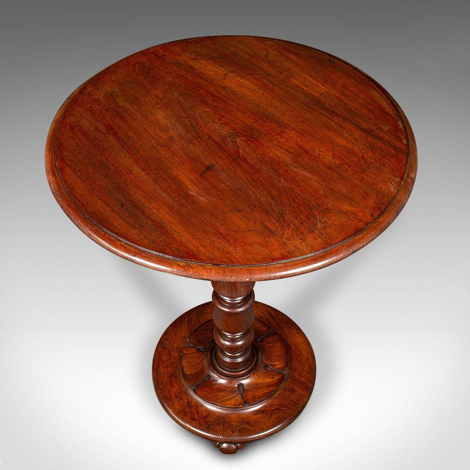 Antique Tilt Top Wine Table, English, Side, Lamp, Occasional, William IV, C.1835 photo vintage