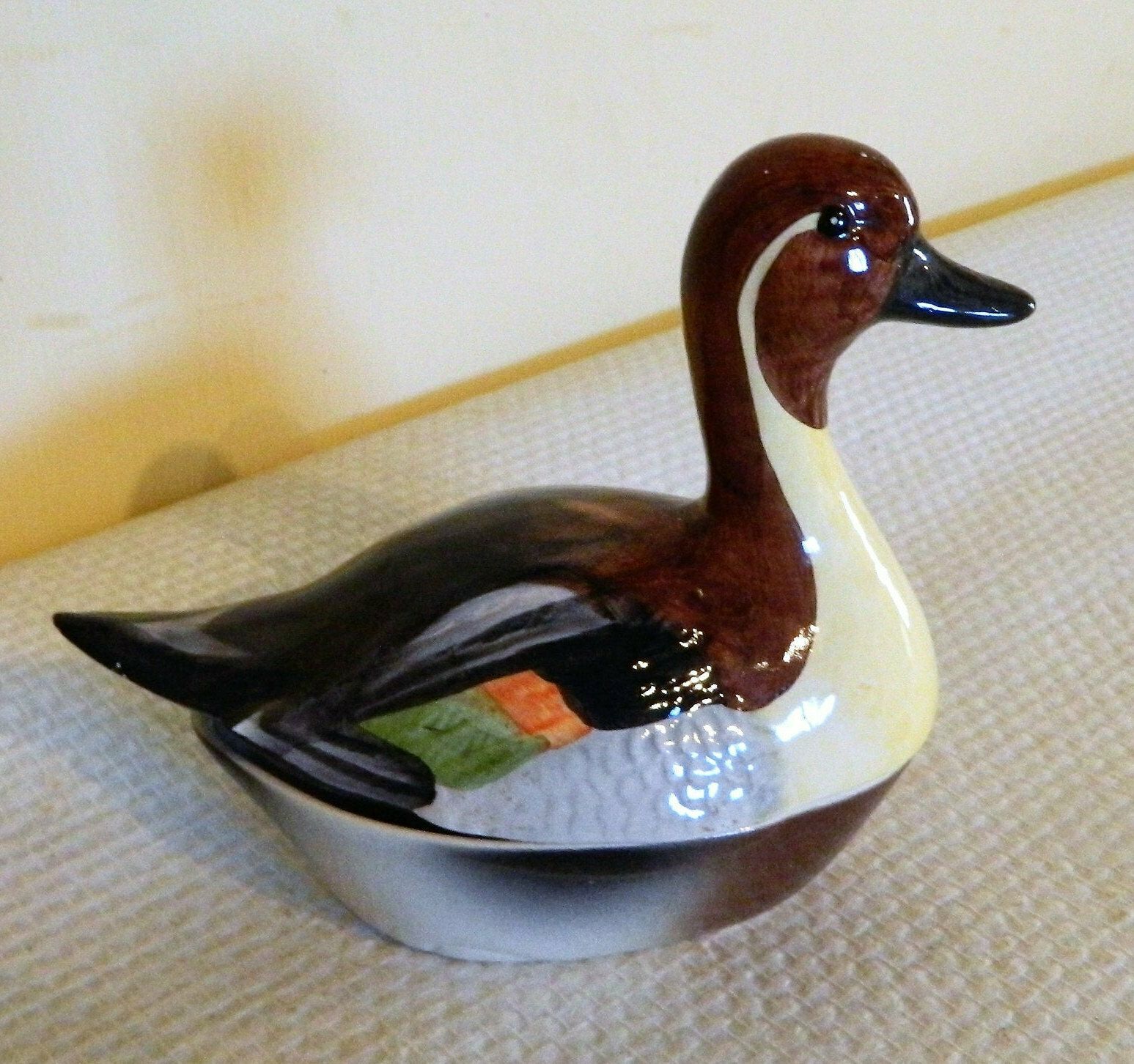 Bird Terrines, Bird Pottery, Bird Faience, Pate Terrine, Pate Dishes, Pate Holders, Bird Collectors, Pintail Duck, Pintail Duck Dish, photo furniture
