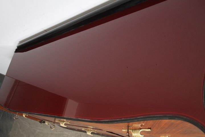 photo furniture Rosewood Chest Of Drawers From The 50s Spectacular Glass On A Bordeaux Top