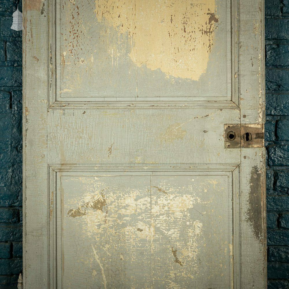 Oak Panelled Door, Grey Painted, French 2 Panel photo furniture