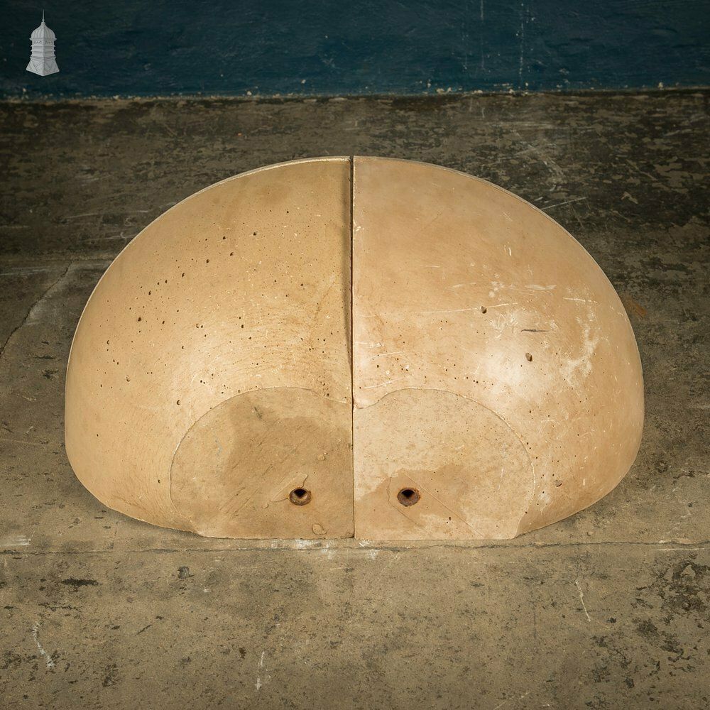 Concrete Corner Mangers, Pair Of Trough Feeders Reclaimed From St Johns Barracks, London. Joined Together To Create A Semi Circle Planter photo vintage