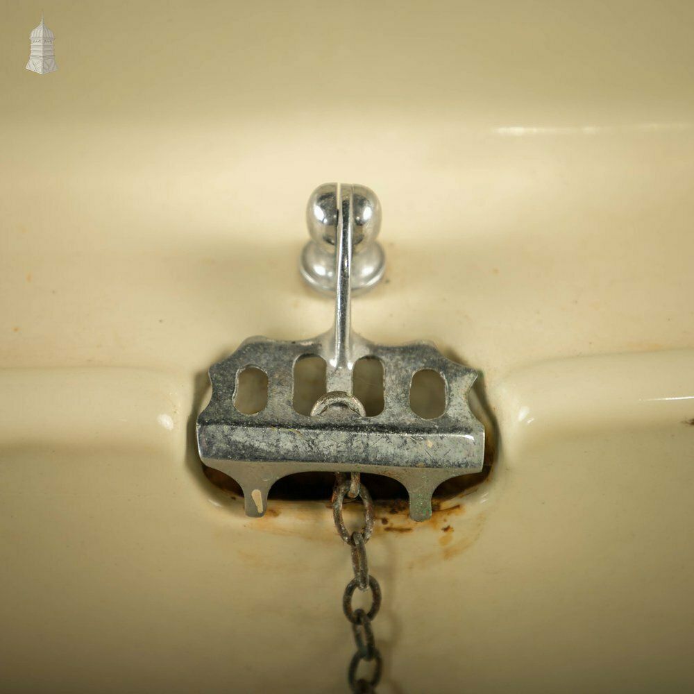 Enamelled Hand Basin, Cast Iron Mid Century Wash Hand Basin On Cupboard Base photo 1170.0
