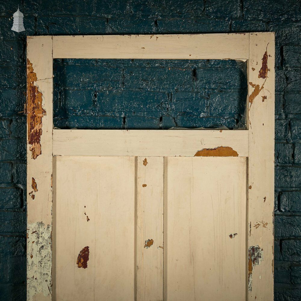 Glazed Pine Door, Distressed Paint Finish photo for sale