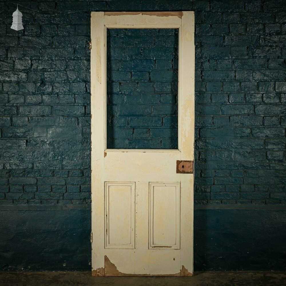 photo furniture Half Glazed Door, Moulded Panelled Pine