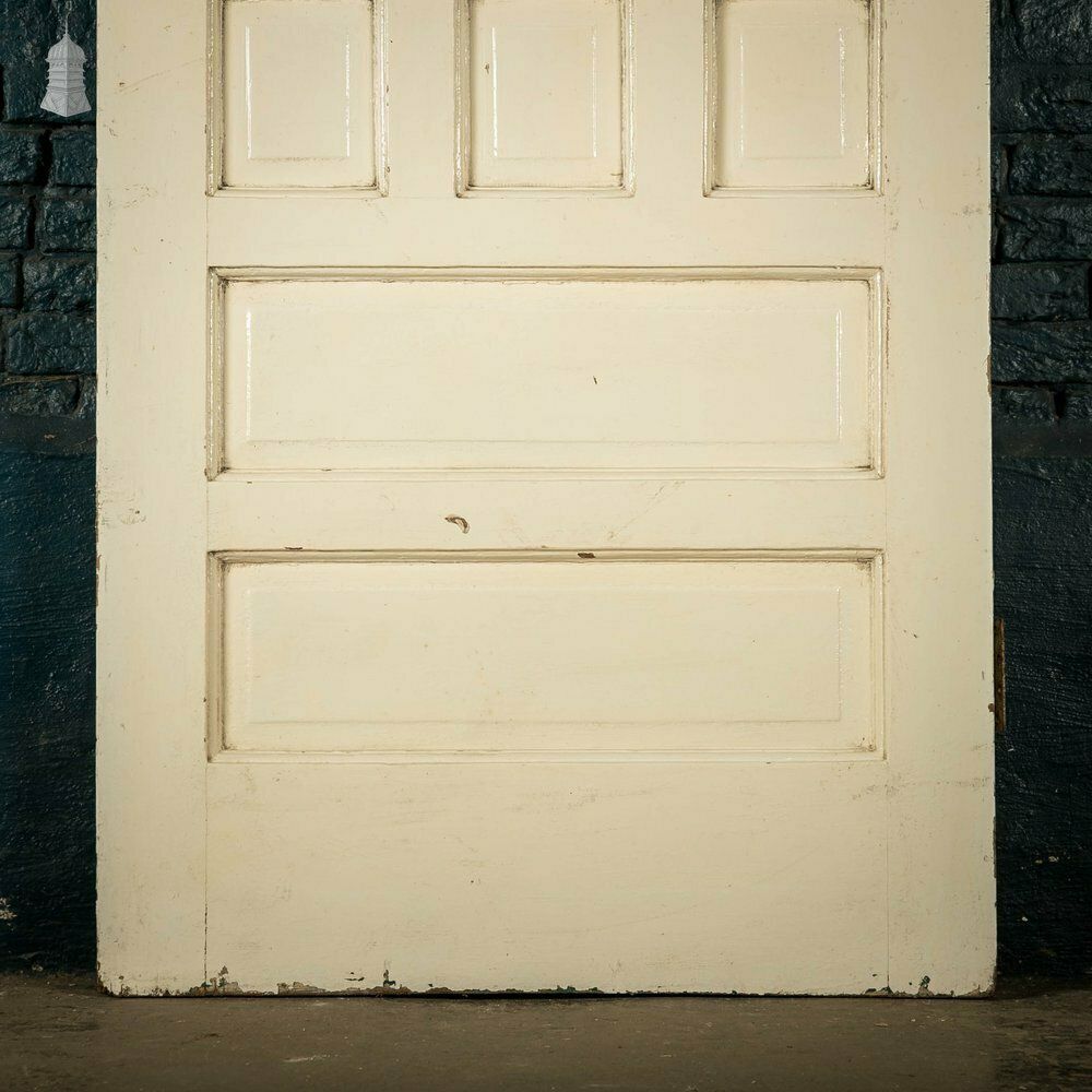 Half Glazed Door, Moulded Panelled Pine Door With ‘Arctic’ Style Textured Glass photo vinterior