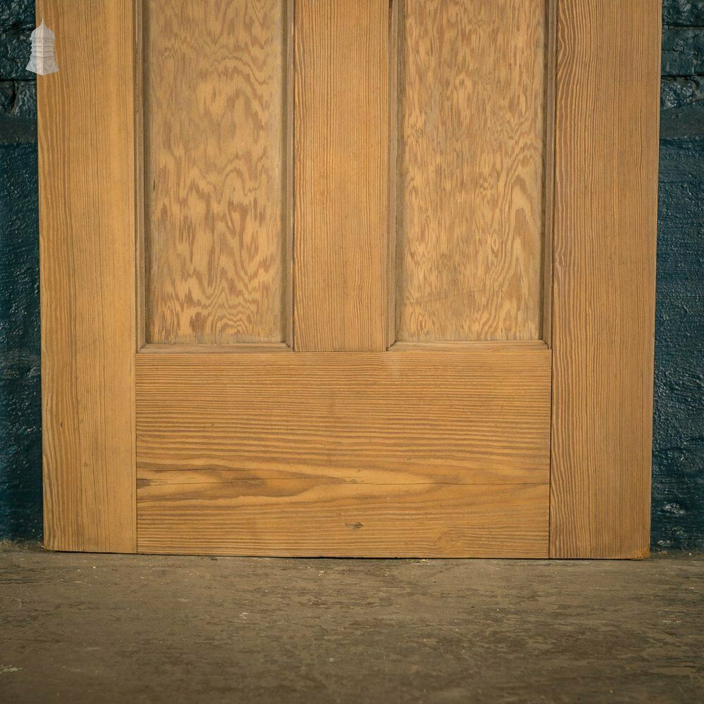 Half Glazed Door, Moulded Panelled Pitch Pine photo 390.0