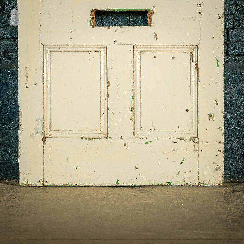 photo buy Half Glazed Door, 5 Panel White Painted Pine With Textured Glass
