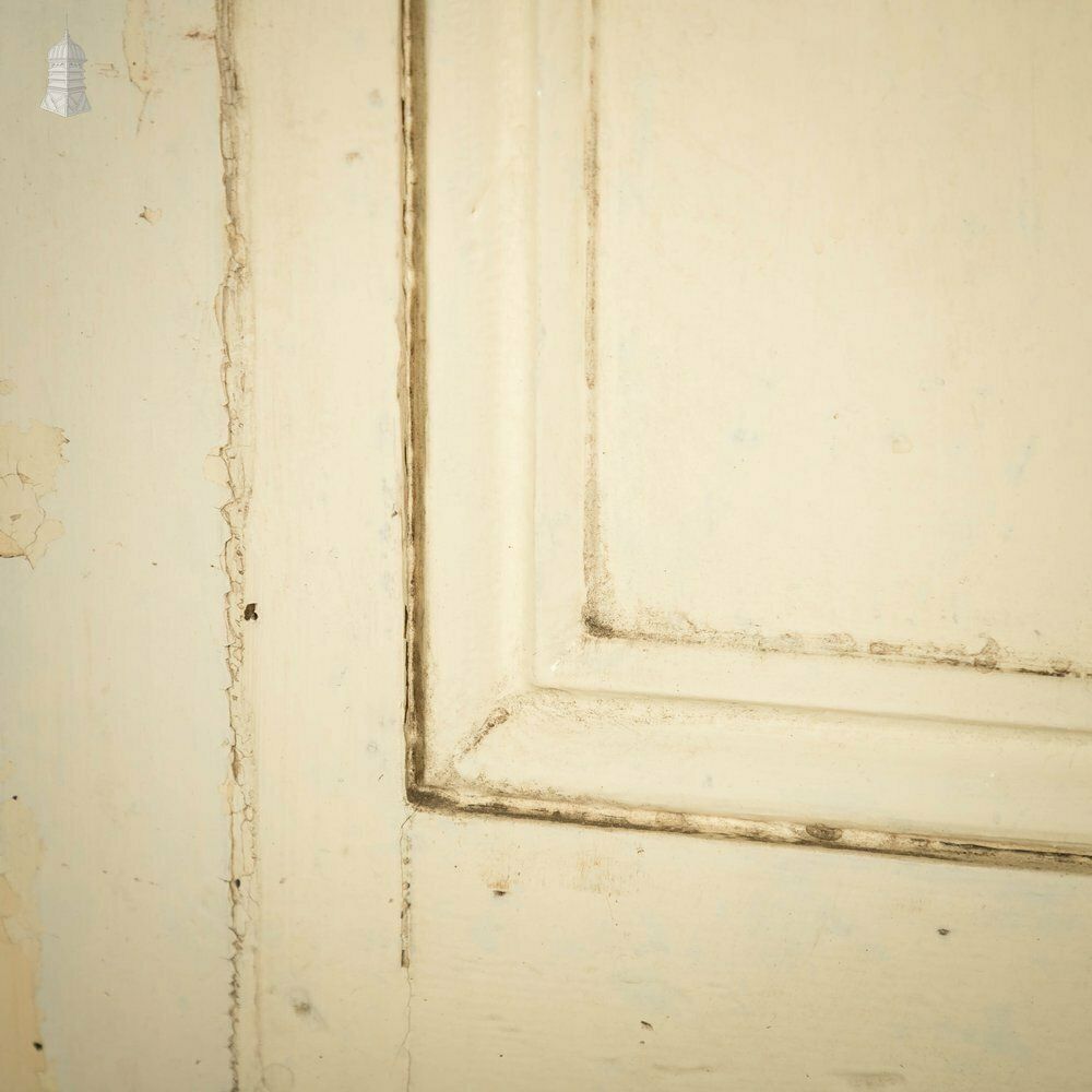 photo buy Half Glazed Door, White Painted Pine With Textured Glass