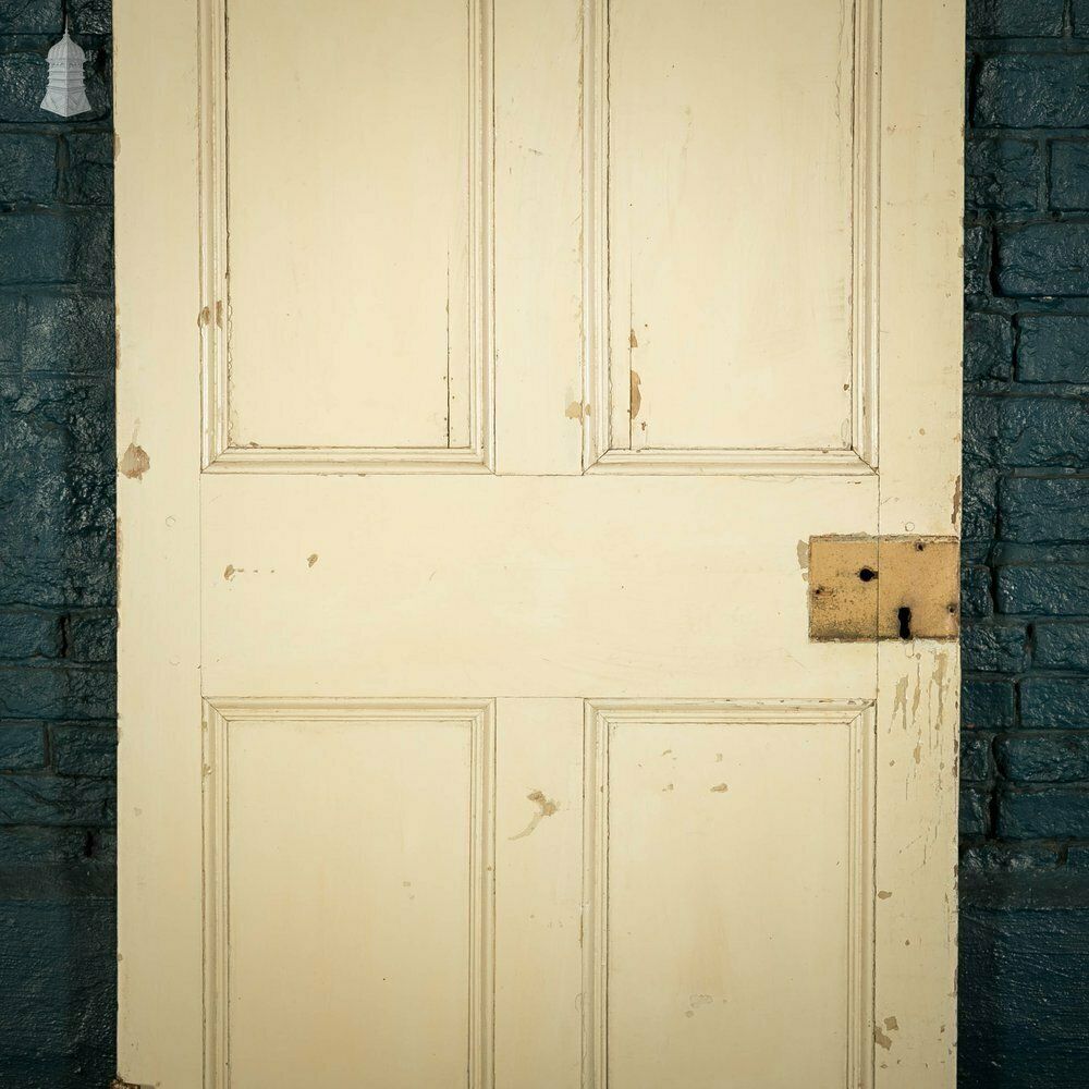 192.0 Pine Panelled Door, Moulded 6 Panel, White Painted photo
