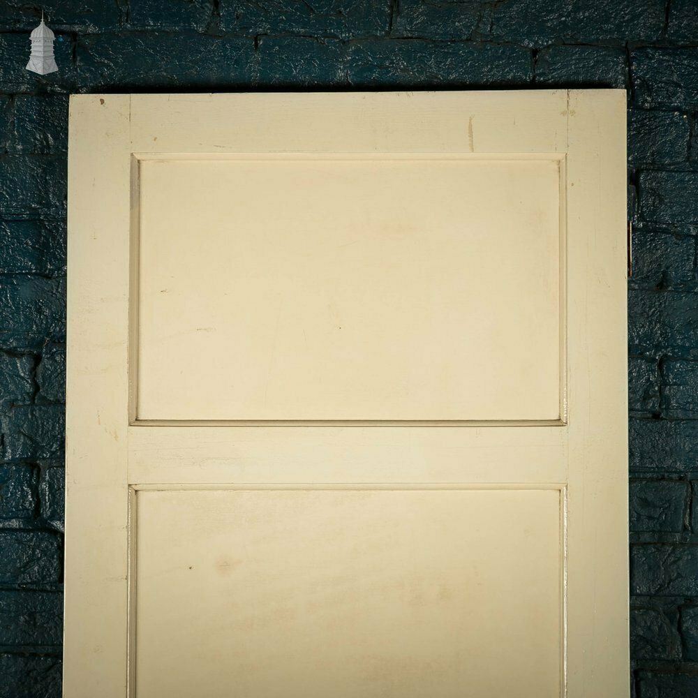 Pine Panelled Door, Horizontal 4 Panel, White Painted photo Home Fixtures