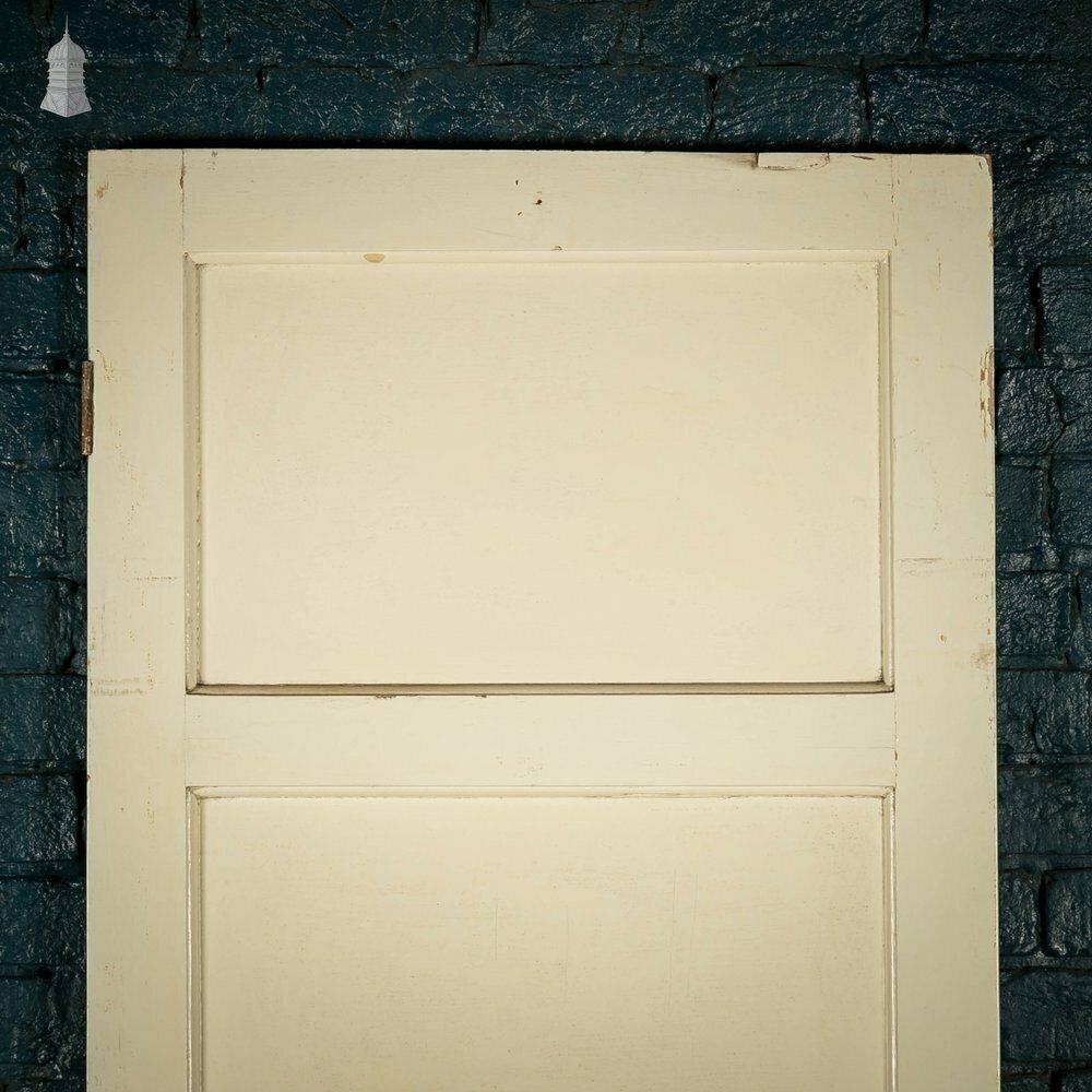 Pine Panelled Door, Horizontal 4 Panel, White Painted photo 180.0