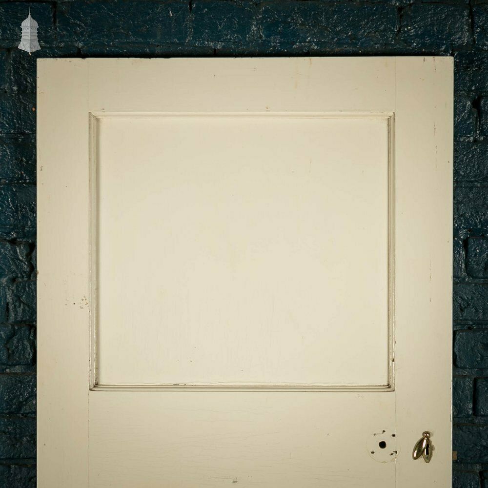 Pine Panelled Door, White Painted 3 Panel photo furniture