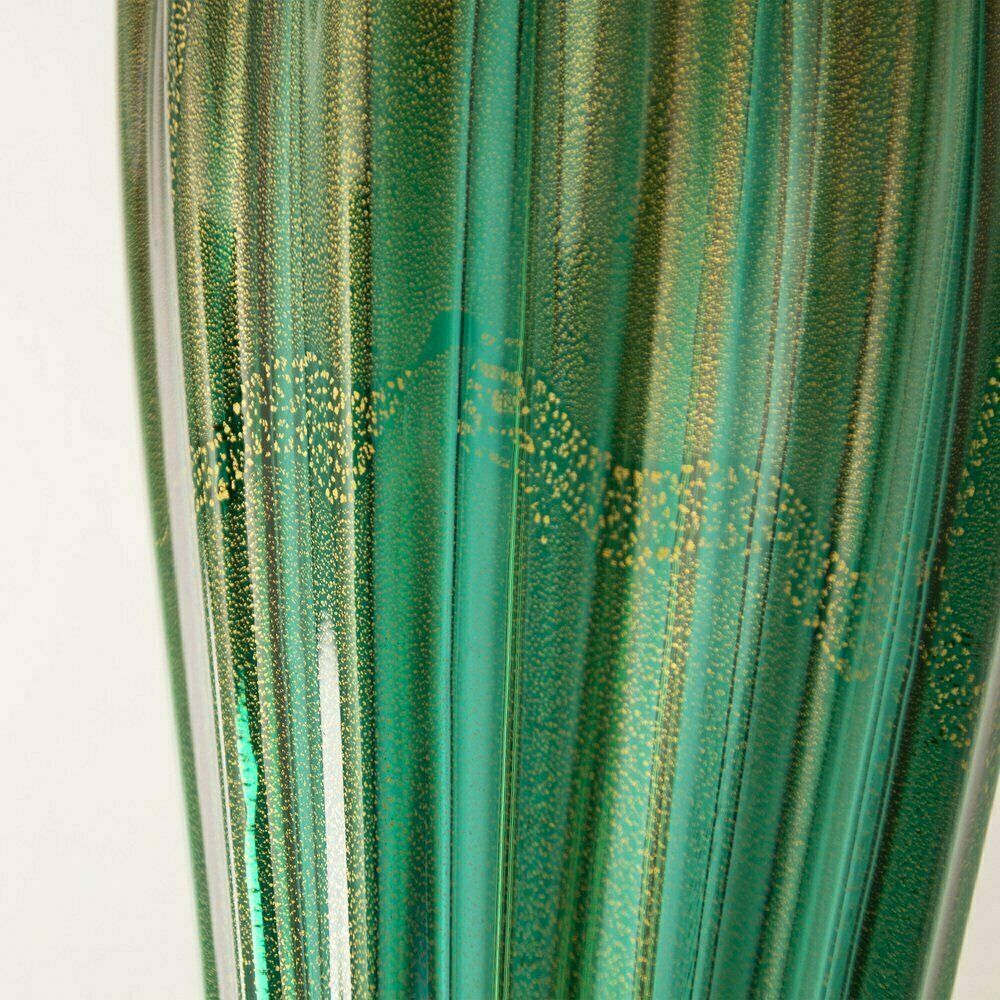 Italian Blown Glass Table Lamps With Gold Leaf Decorations, 1980s, Set Of 2 photo vinterior