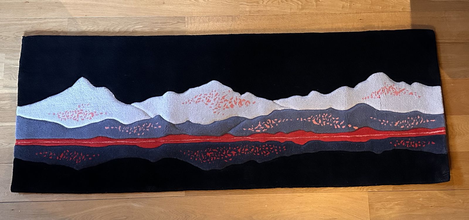 Exceptional Hand Made Rug Of The Connemara Mountains Circa 1985. This Luxurious Piece Was Commissioned To Be Woven By A Specialist Carpet Maker In Ireland photo furniture
