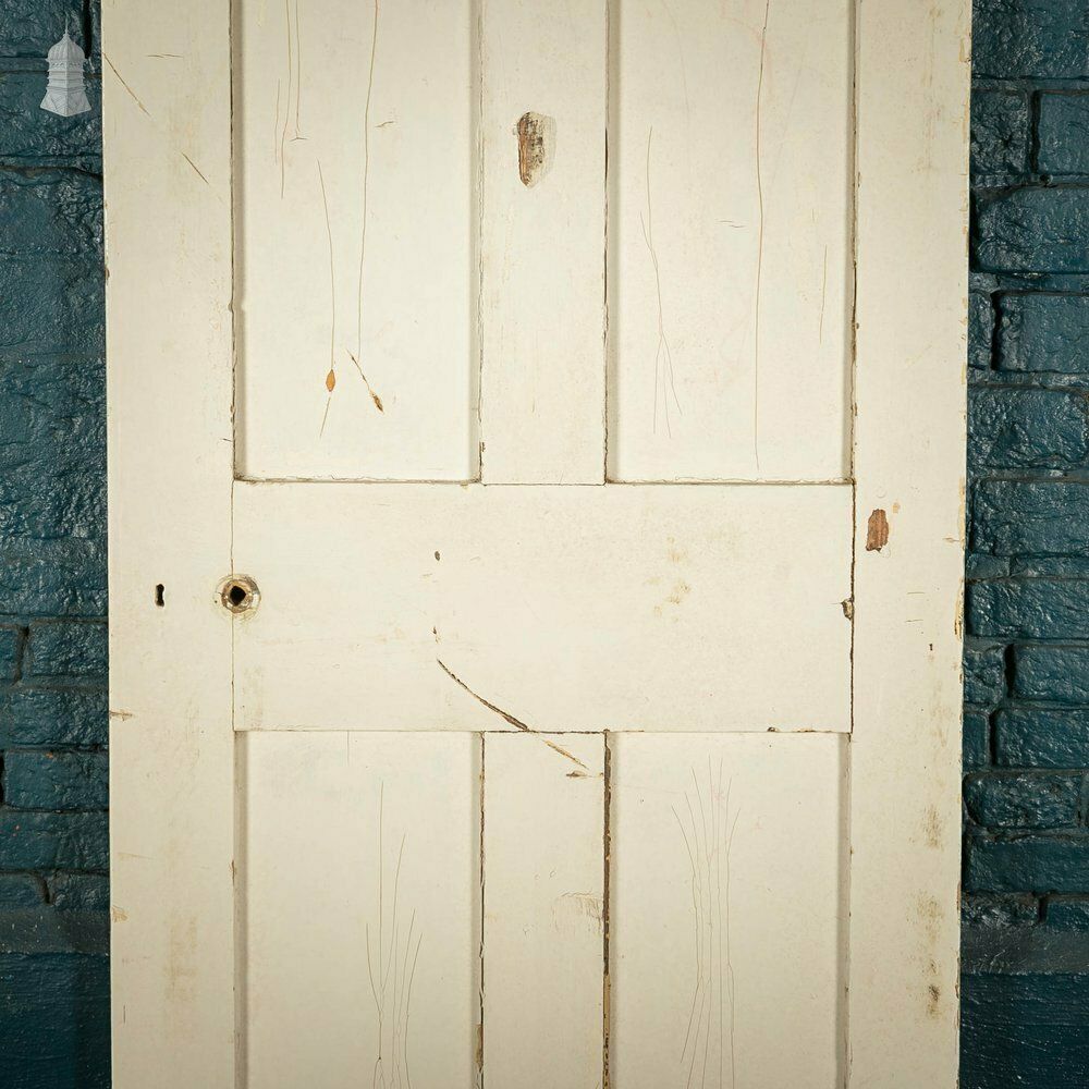 Pine Panelled Door, White Painted Pine 4 Panel photo for sale