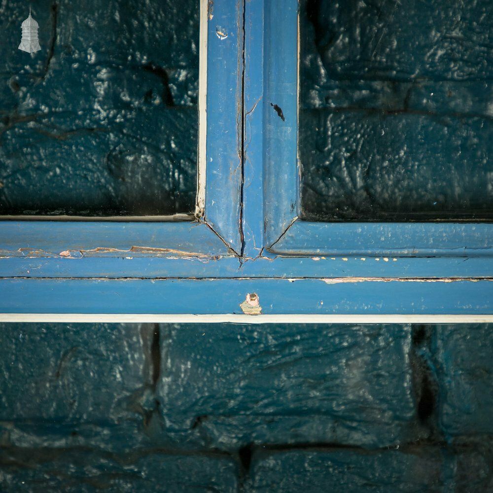 Half Glazed Door, Pine With Blue Painted Finish photo 300.0