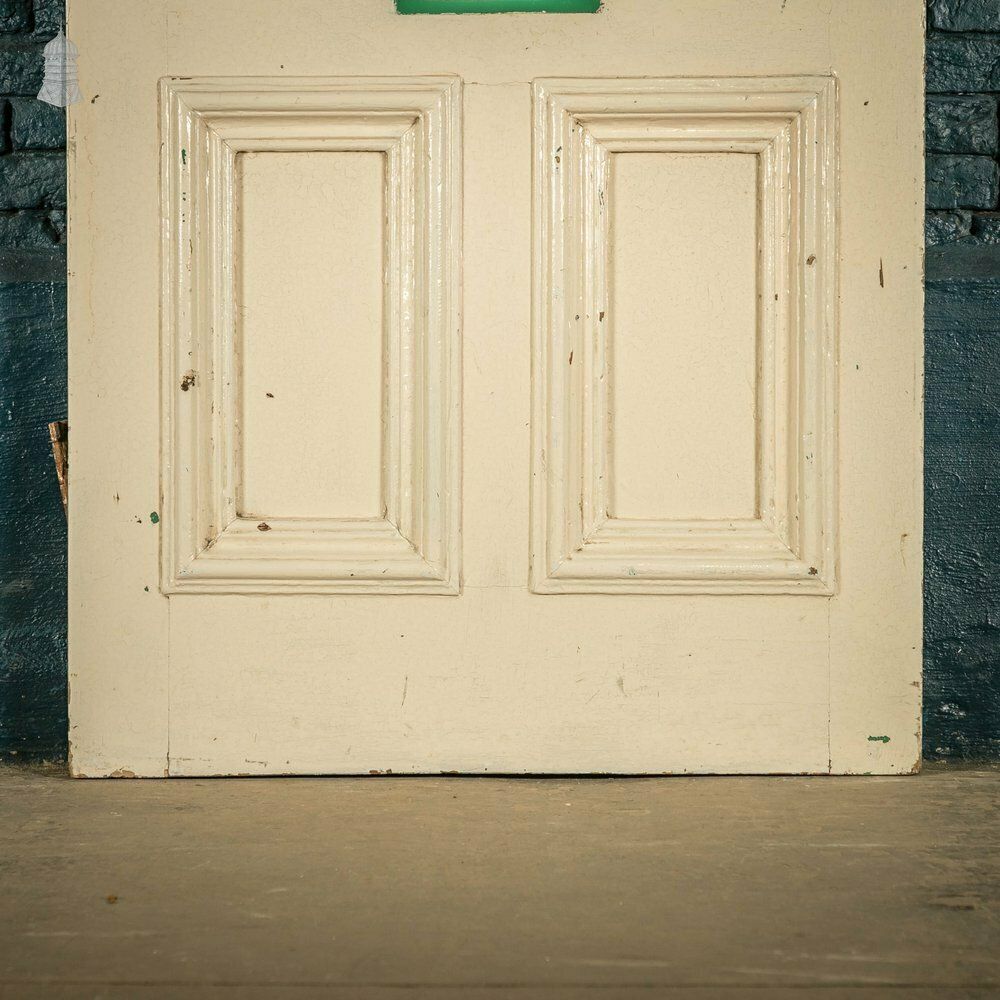 Half Glazed Door, Arched Top And White Painted Finish photo Home Fixtures