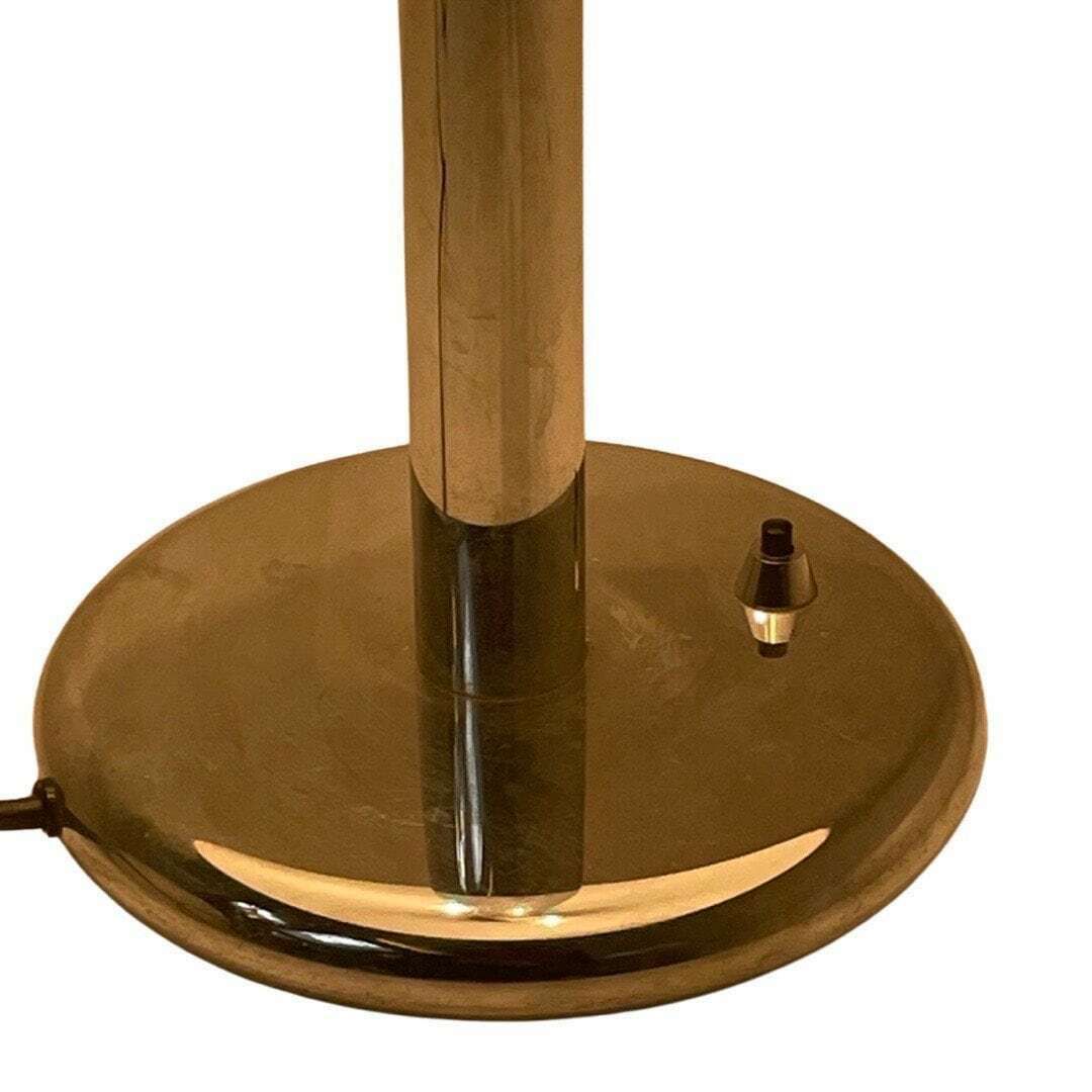 Egon Hillebrand   Table Lamp   Space Age   Mushroom Lamp   White Acrylic Shade And Chromed Base photo 251.0