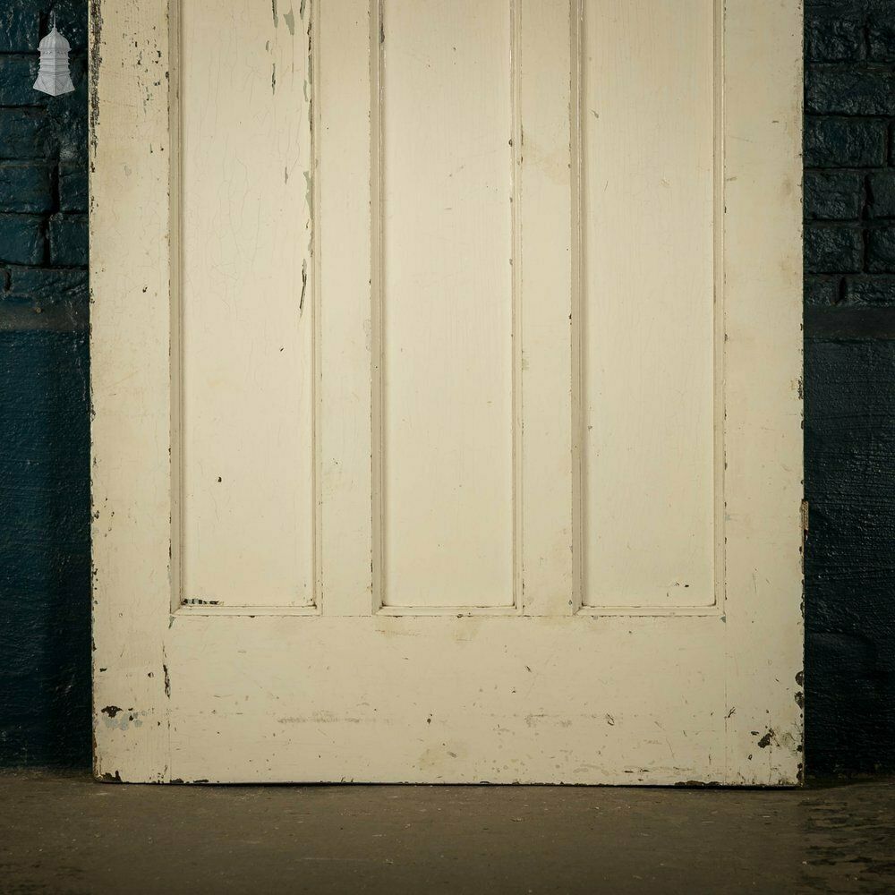 1930’s Style Door, 1 Over 3 Panelled Door, White Painted Finish photo Home Fixtures