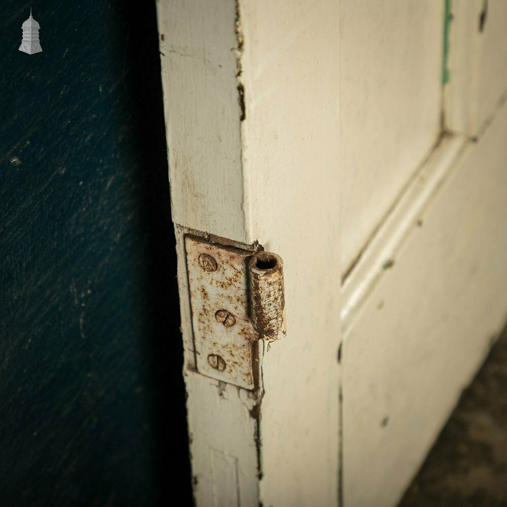 photo vintage 1930’s Style Door, 1 Over 3 Panelled Door, White Painted Finish