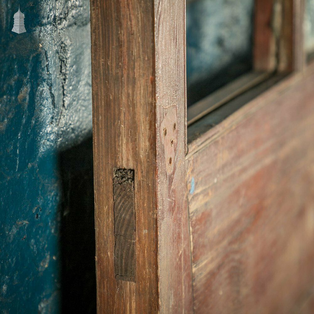 Half Glazed Door, Pine Gunstock Rails, Floral Textured Glazing photo buy