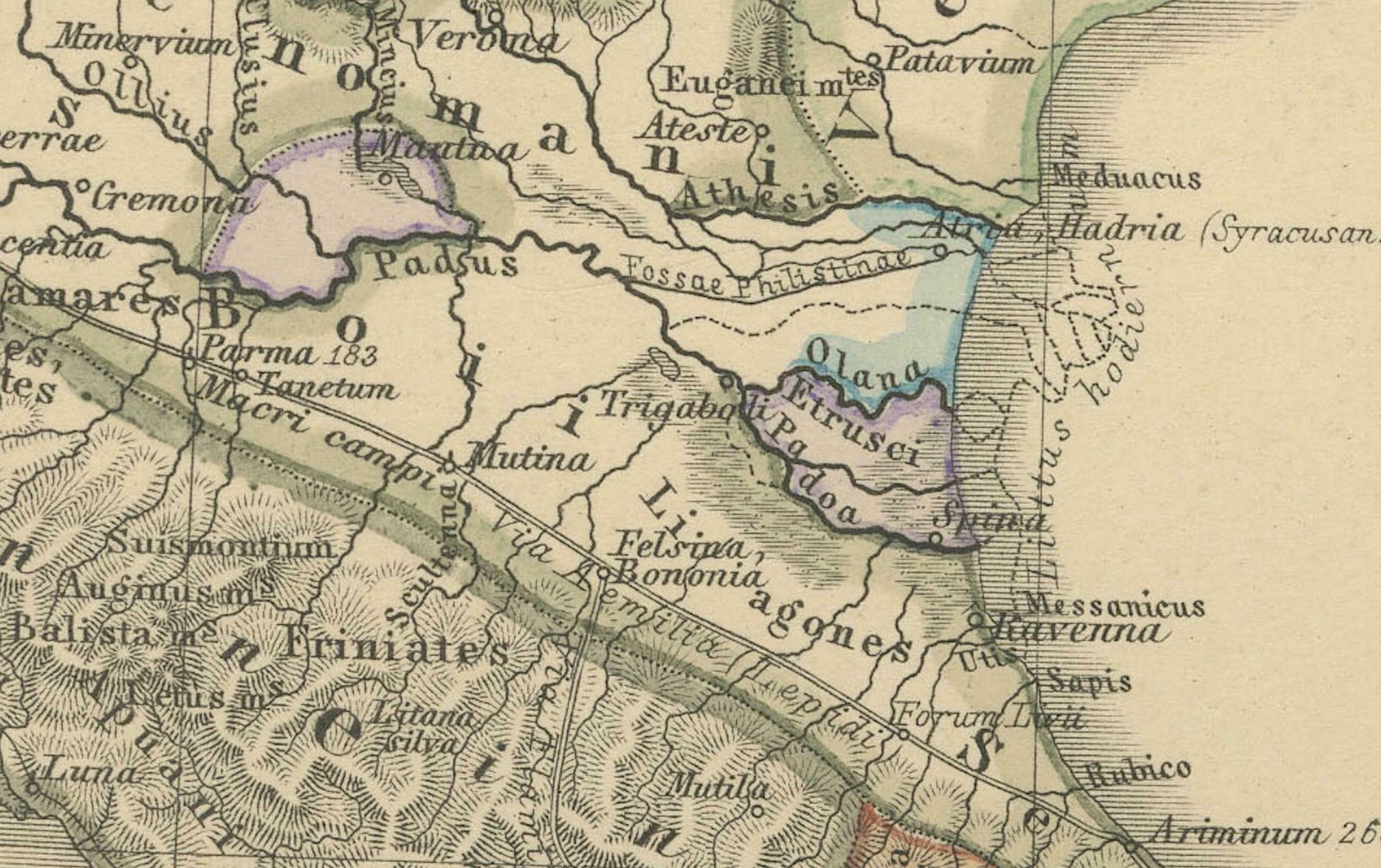 Roman Italy And Provinces: A Cartographic Snapshot, 1880 photo furniture