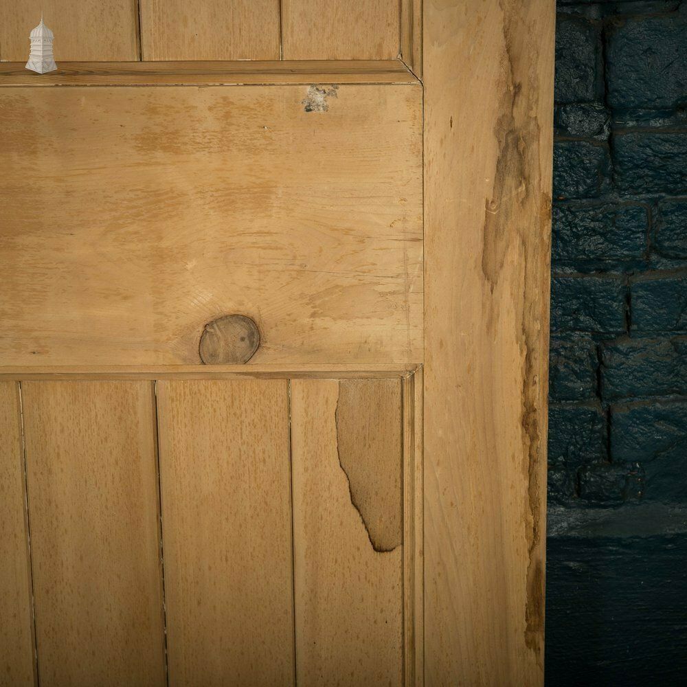 Glazed Pine Door, Edwardian Framed Plank And Ledge photo 240.0