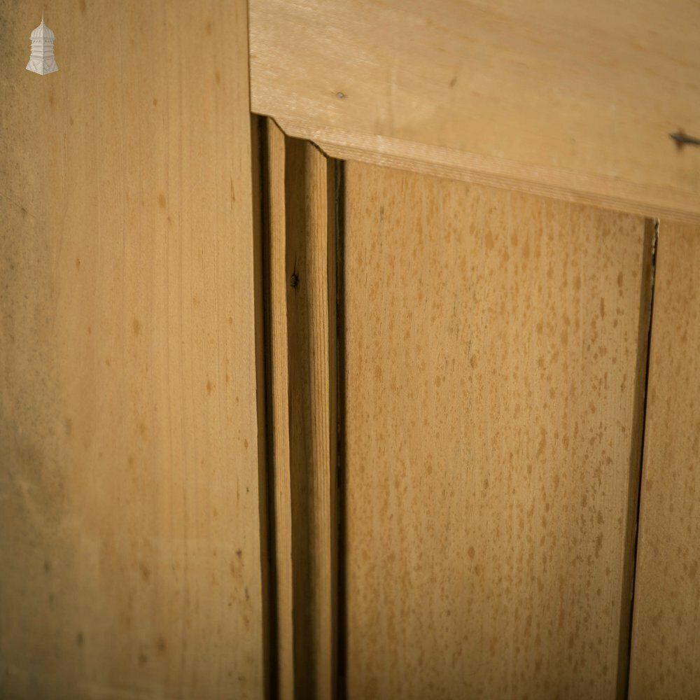 Glazed Pine Door, Edwardian Framed Plank And Ledge photo buy